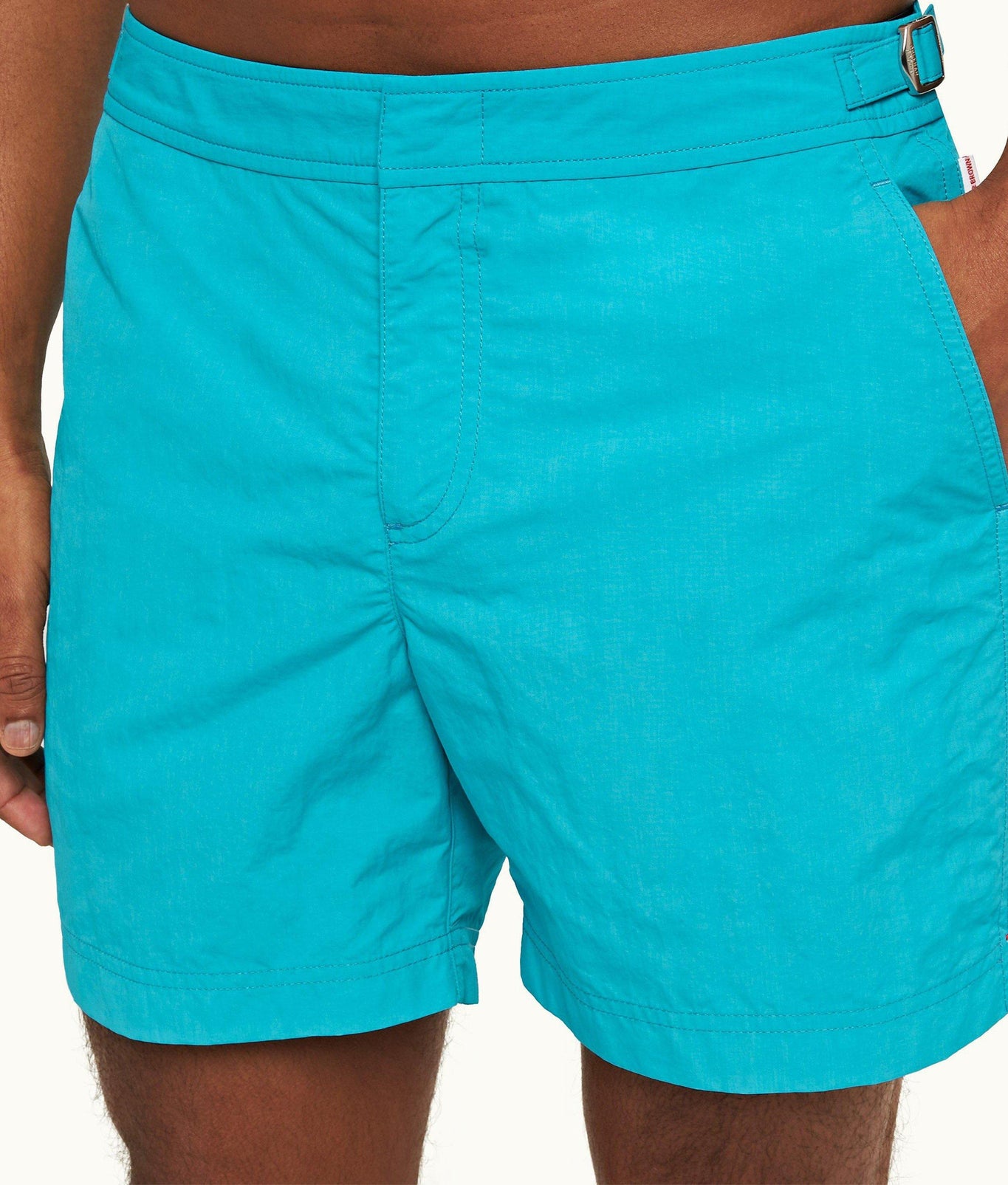 Bulldog Mid-Length Swim Shorts | Crystal Sea