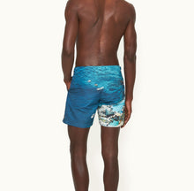 Bulldog Photographic Print Mid-Length Swim Shorts | Seaside Swimming