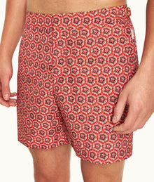 Bulldog Roseate Print Mid-Length Swim Shorts | Firestone
