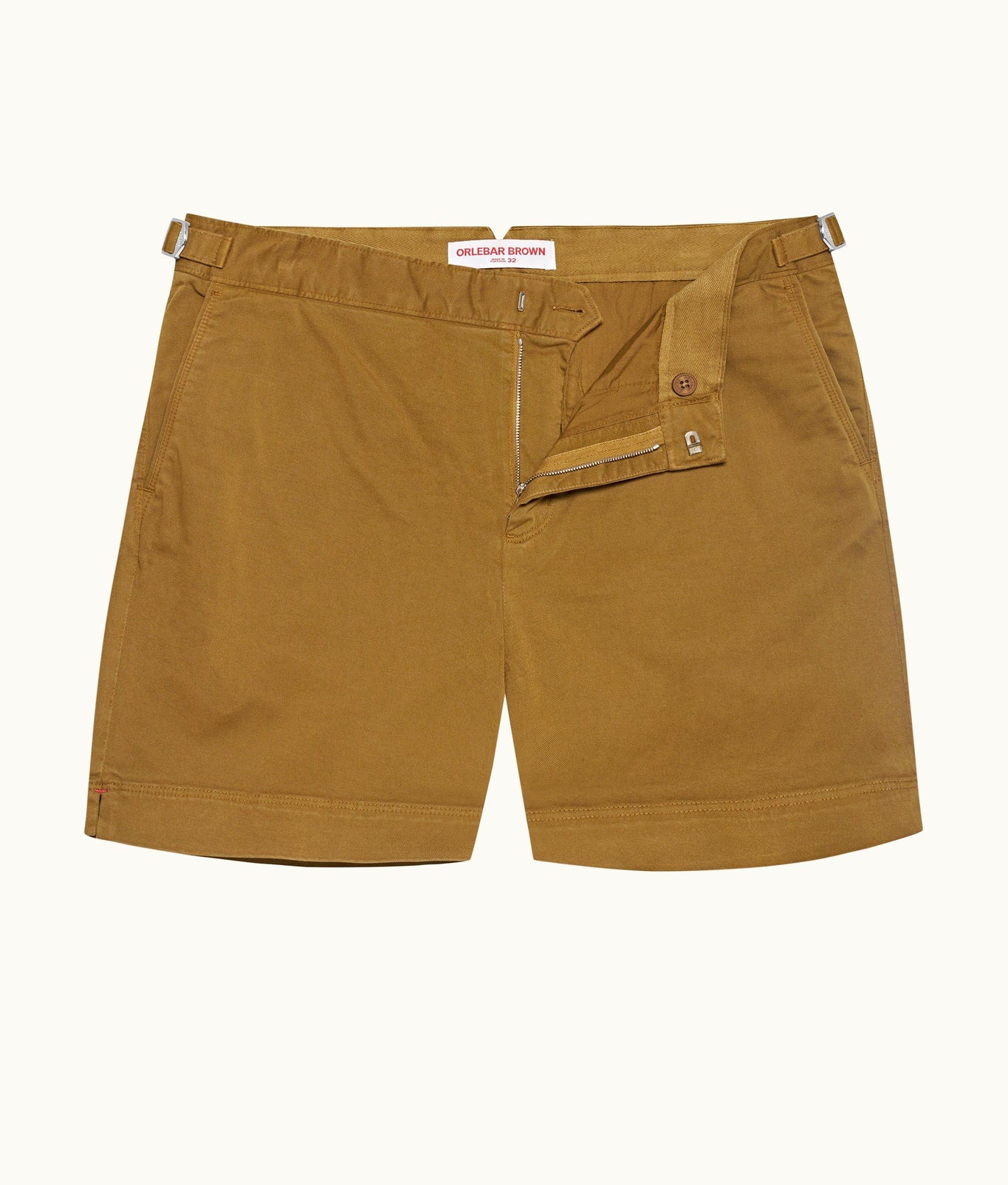 Bulldog Stretch-Cotton Stretch-Cotton Mid-Length Shorts | Golden Khaki