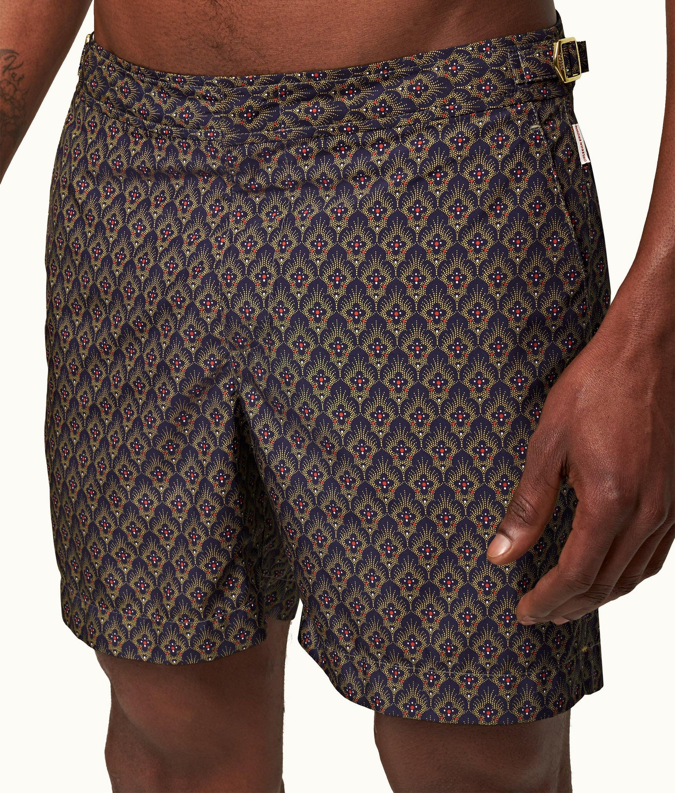 Bulldog Sunny Deco Mid-Length Swim Shorts | Midnight Navy
