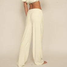 Women | Drawstring Pant | Buttercream Rib