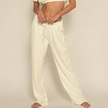 Women | Drawstring Pant | Buttercream Rib