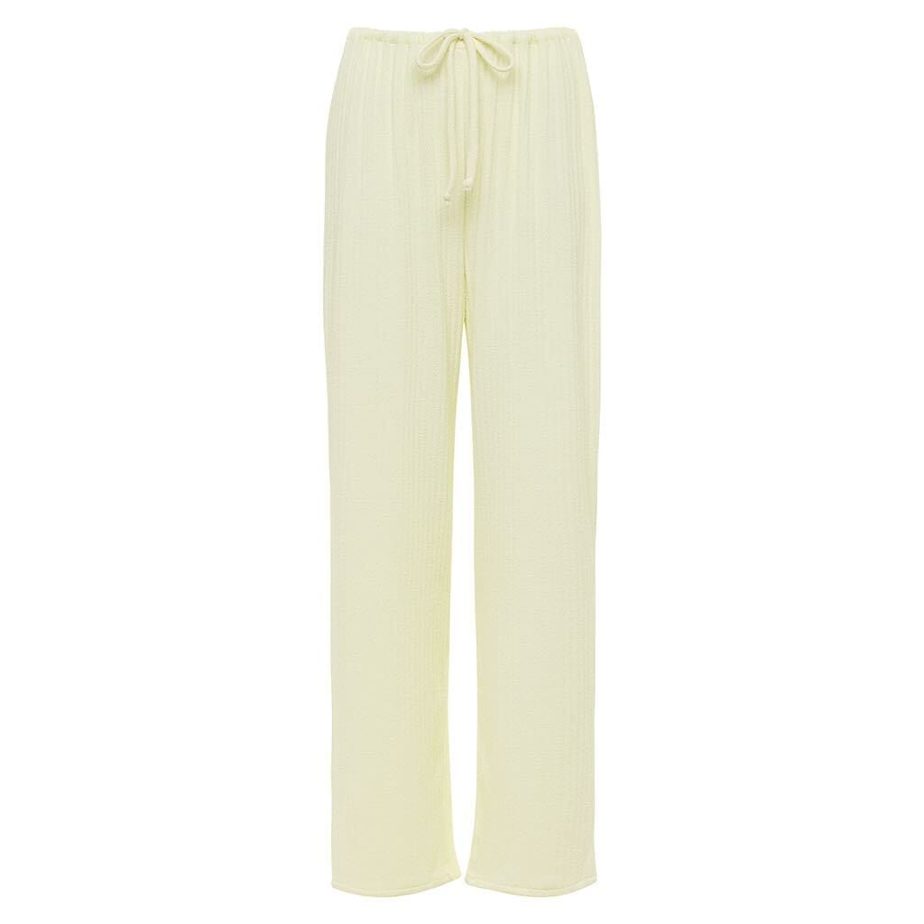Women | Drawstring Pant | Buttercream Rib