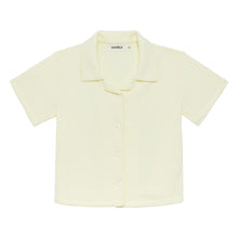 Boys | Mini Button Down Shirt | Buttercream Rib