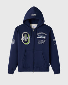 Mens | NFL Seattle Seahawks Waffle Lined Hoodie | Navy