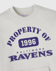 Mens | NFL Baltimore Ravens Crewneck | Ash Heather Grey