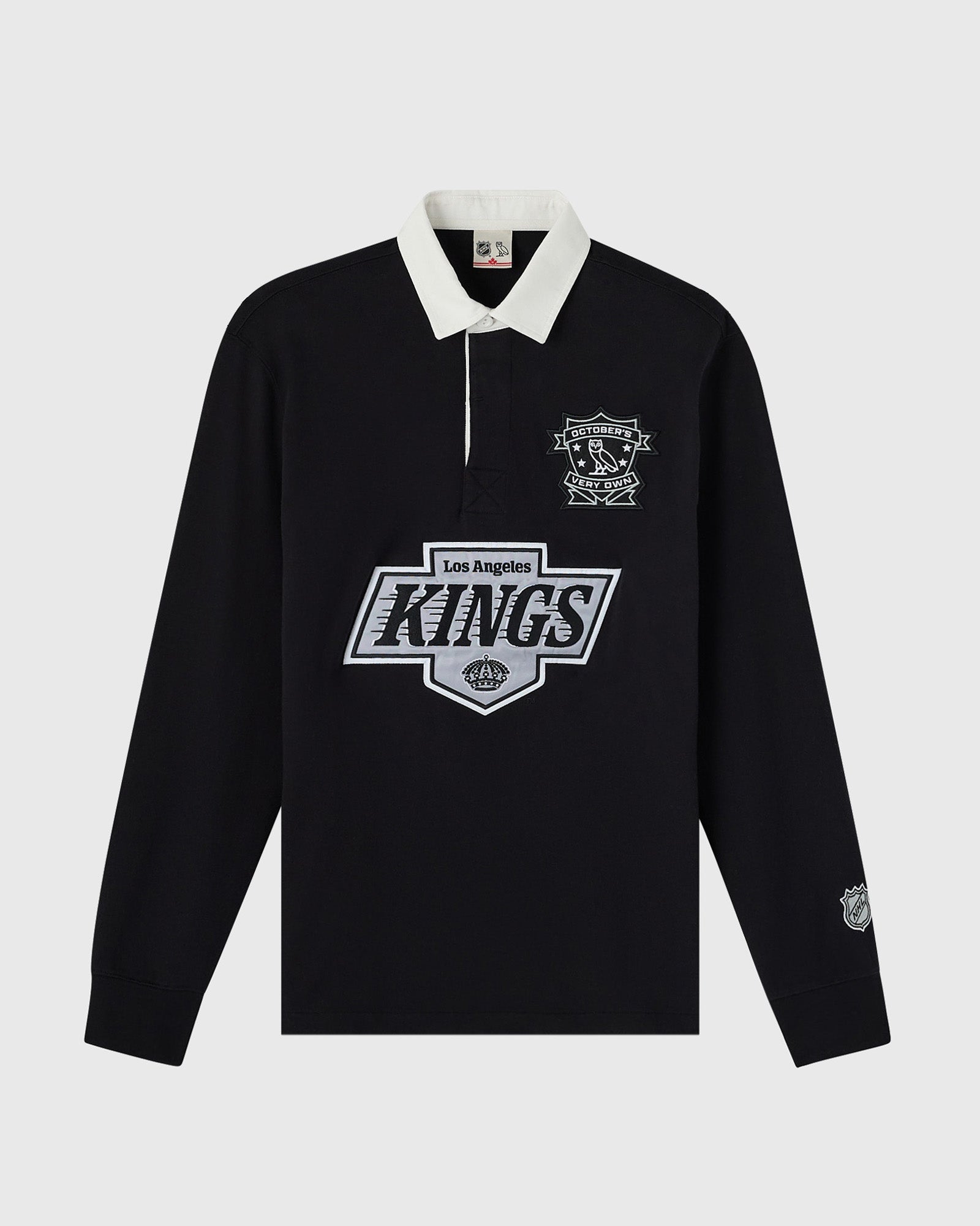 Mens | NHL Los Angeles Kings Rugby Polo | Black