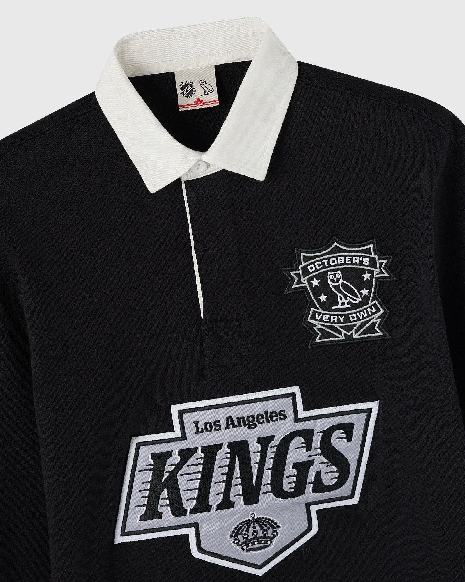 Mens | NHL Los Angeles Kings Rugby Polo | Black