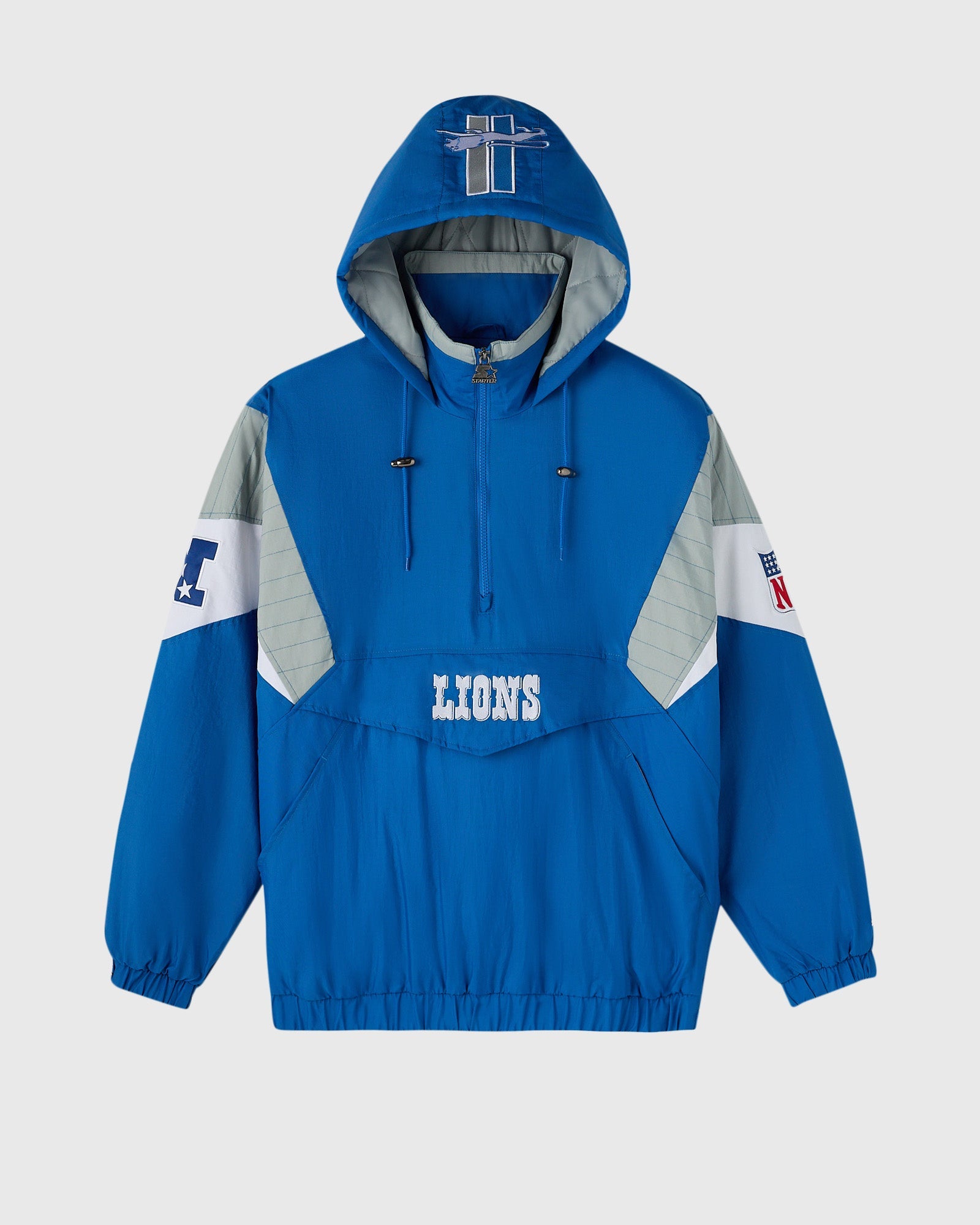 Mens | NFL Starter Detroit Lions Pullover Jacket | Blue