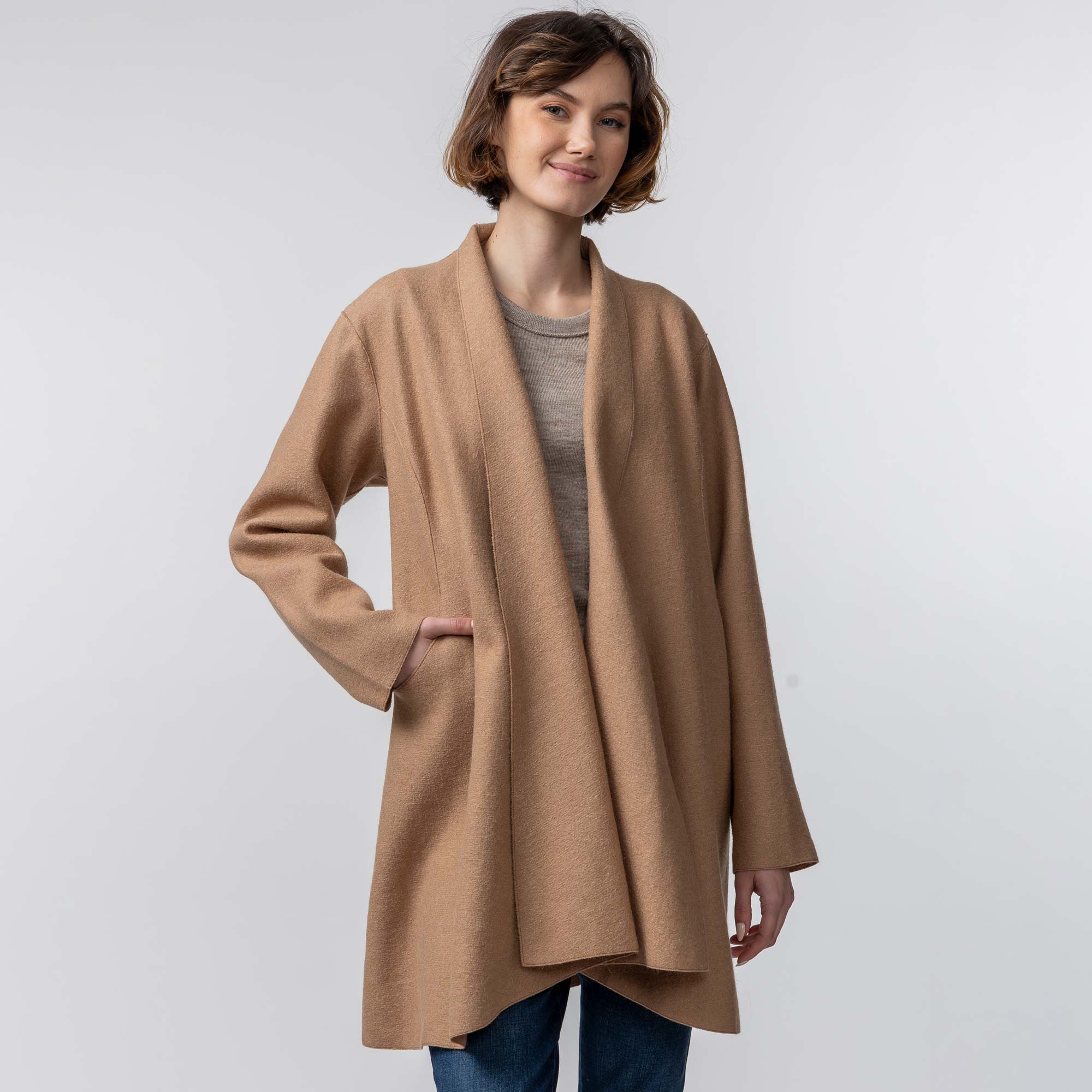 Swing Coat | Camel