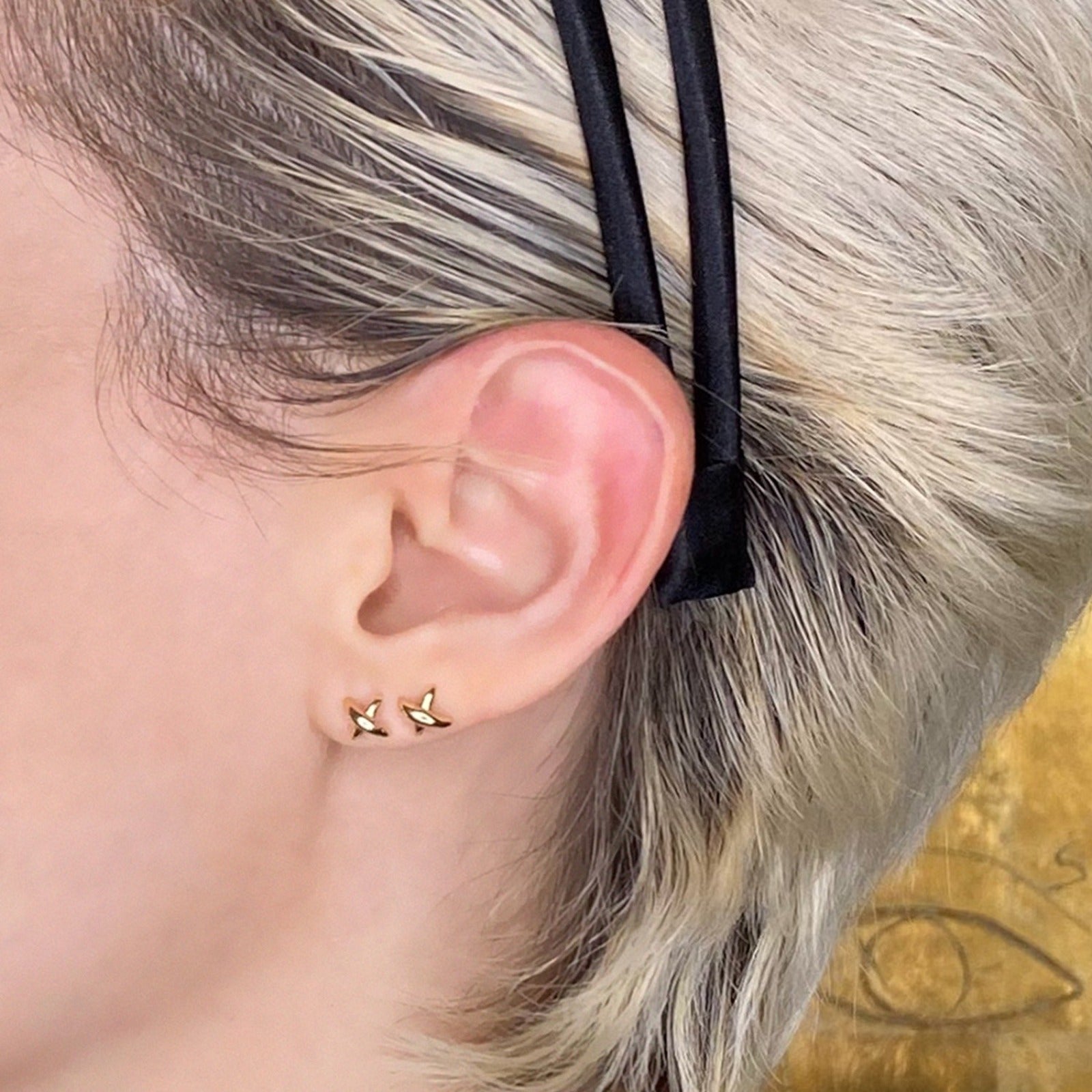 Stitch Stud Earrings