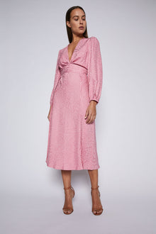 French Textured Weave Dress Pale Pink PALE.PINK - Scanlan Theodore US