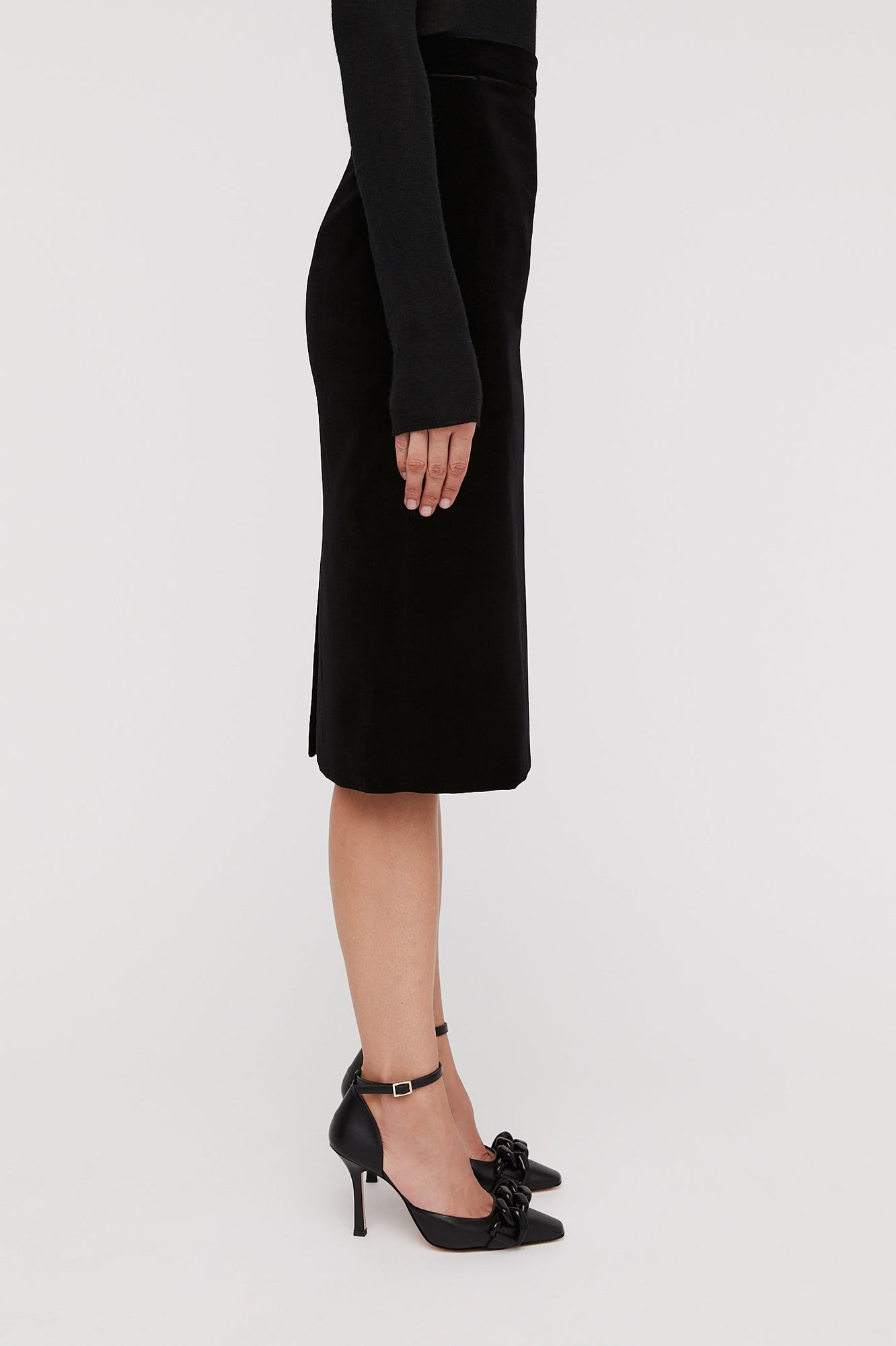 Velvet Skirt Black BLACK - Scanlan Theodore US