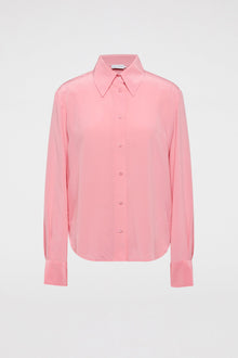 Silk Classic Shirt | Coral