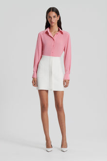 Silk Classic Shirt | Coral