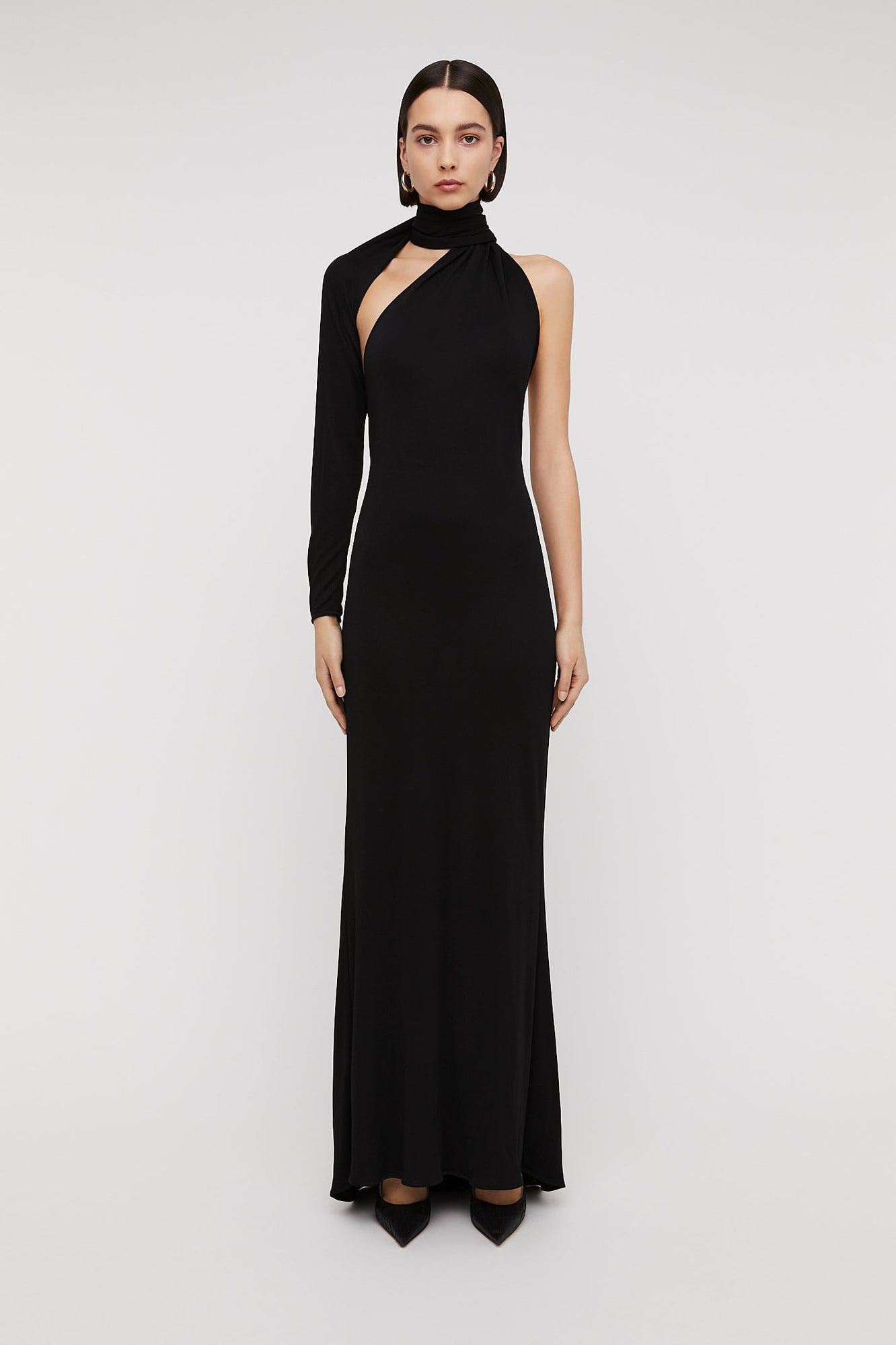 Italian Knit Gown | Black