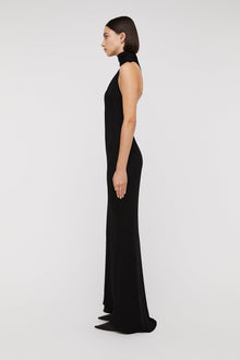 Italian Knit Gown | Black