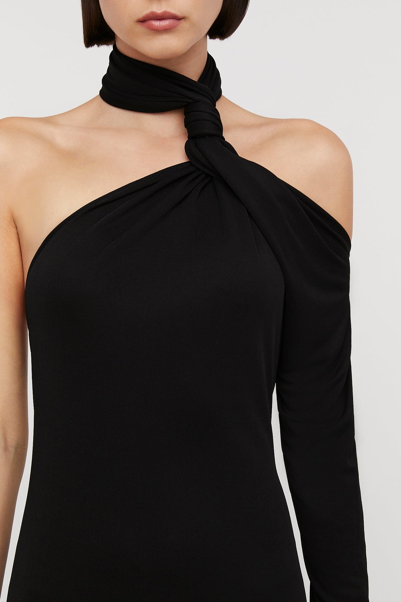 Italian Knit Gown | Black