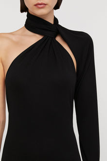 Italian Knit Gown | Black