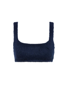 Brushed Mohair Bralette 5 | Navy