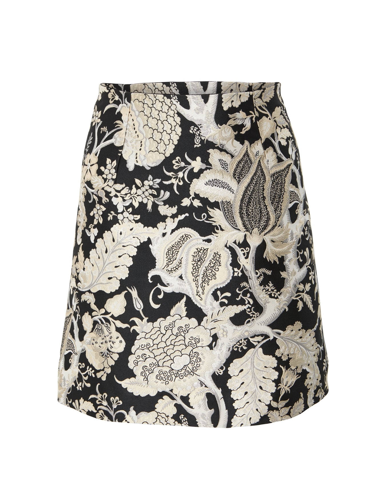 A-Line Mini Skirt | Black x White