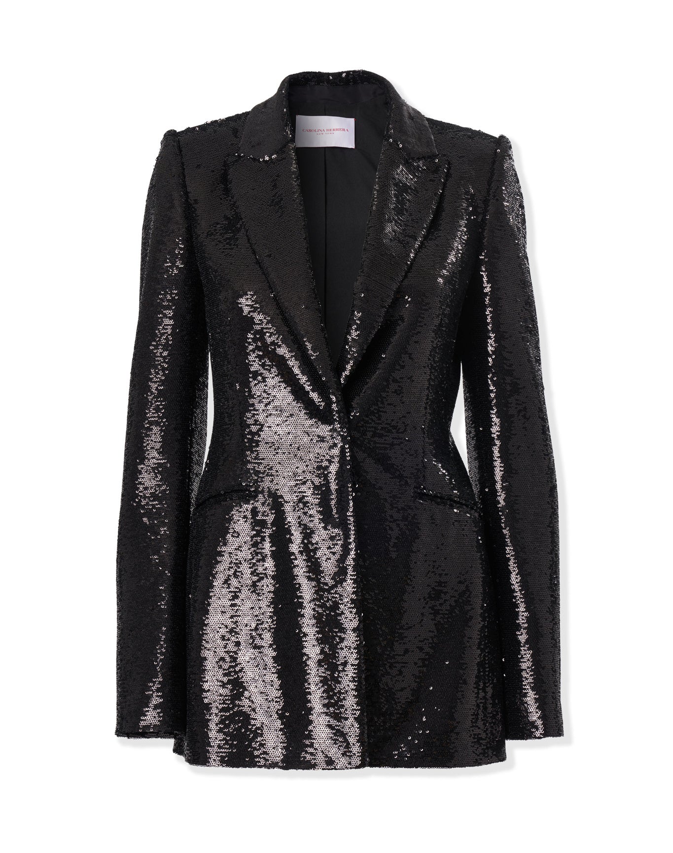 Single Breasted Peak Lapel Jacket | Black