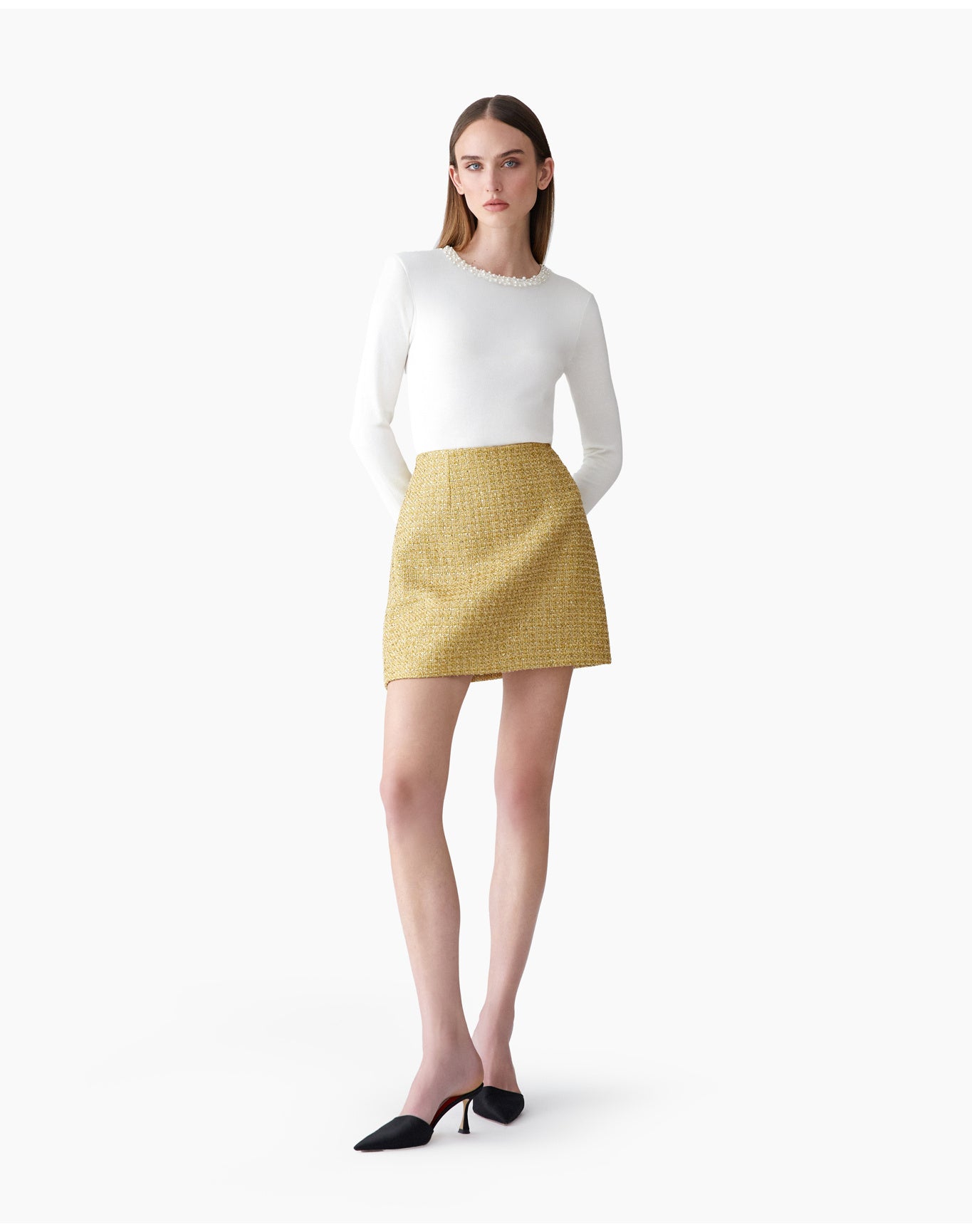 Mini Skirt | Gold