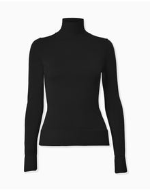 Long Sleeve Turtleneck Sweater | Black