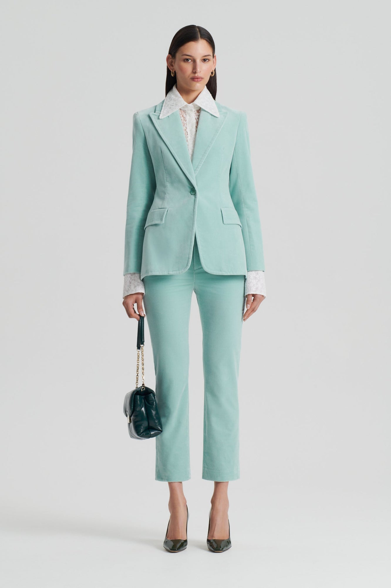 Velvet Trouser | Mint