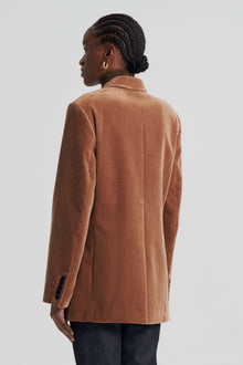 Velvet Loose Jacket | Hazelnut