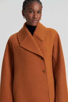 Melton Pea Coat | Ginger