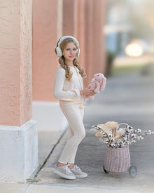 Baby Girls | Melody Popsicle Knit Top and Leggings Set | Cream