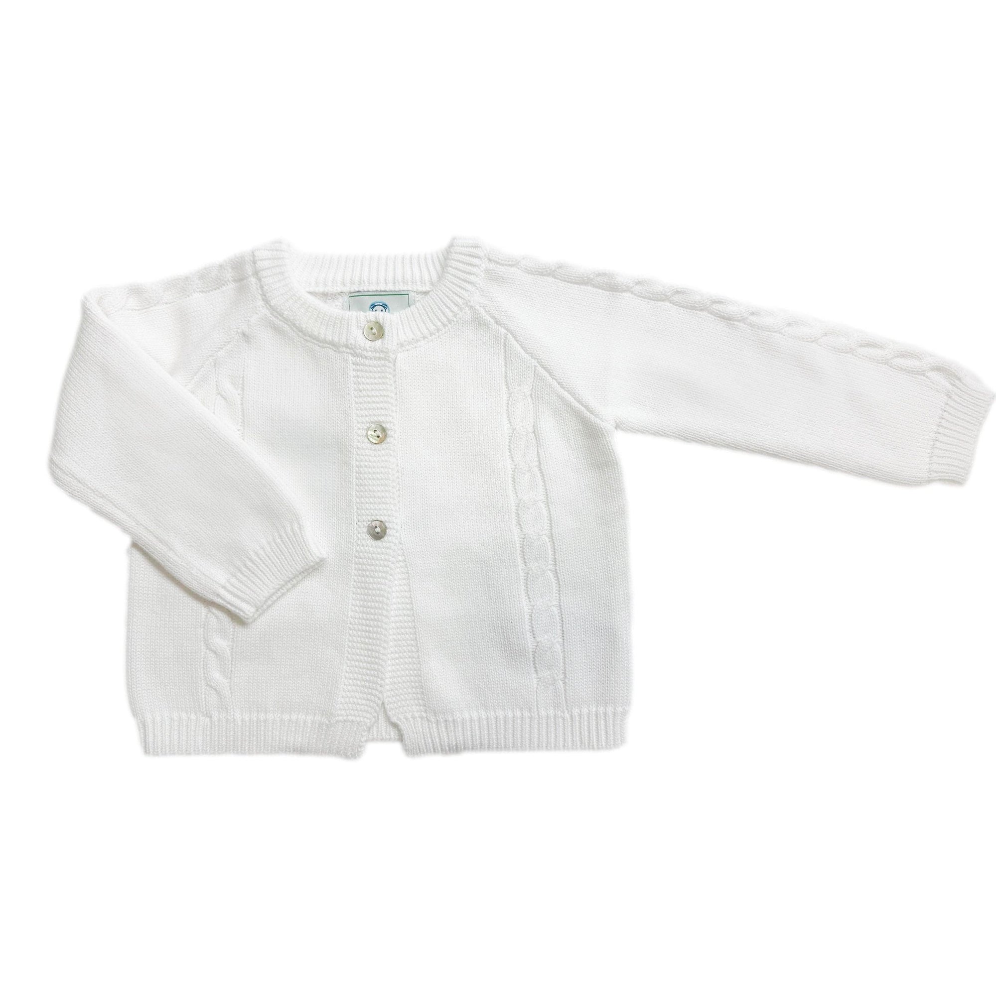 Baby Girls | Knit Cotton Cardigan | White