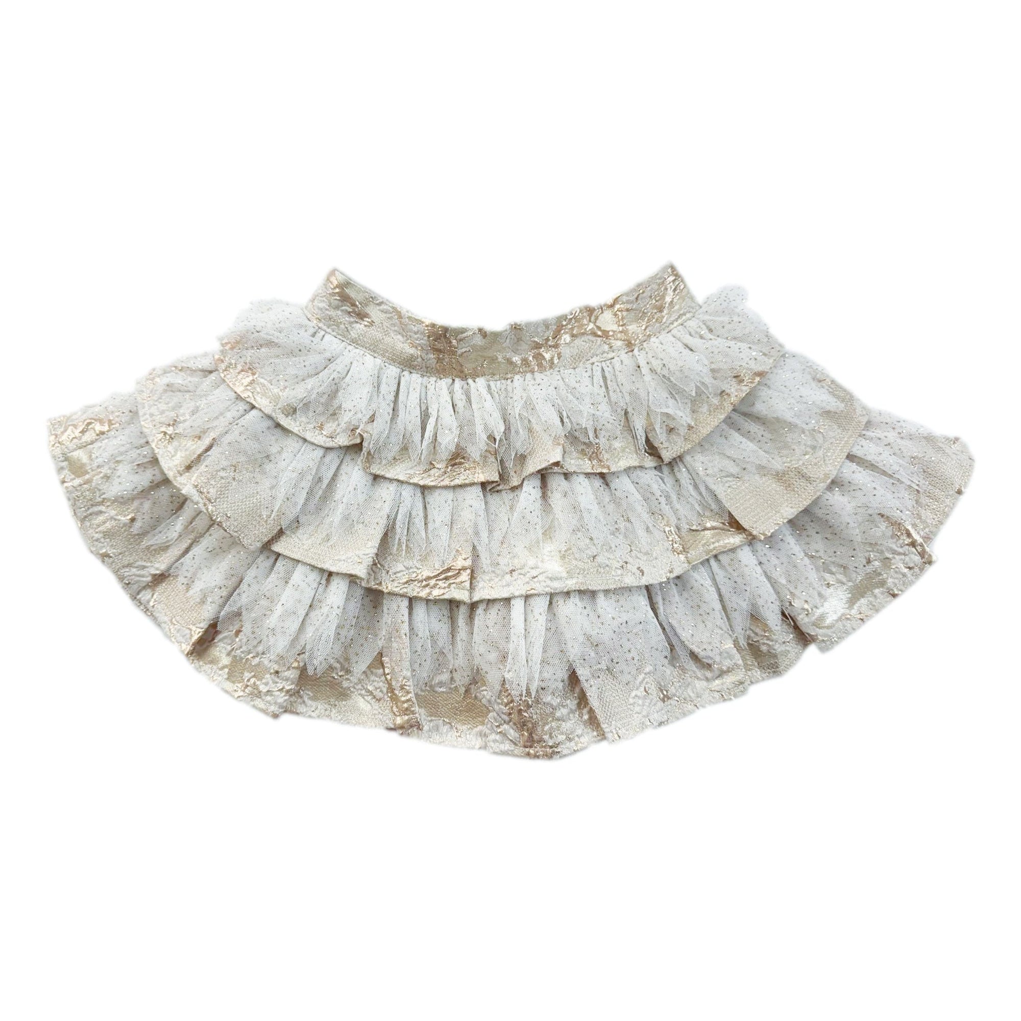 Baby Girls | Charlie Jacquard Glitter Skirt | Gold