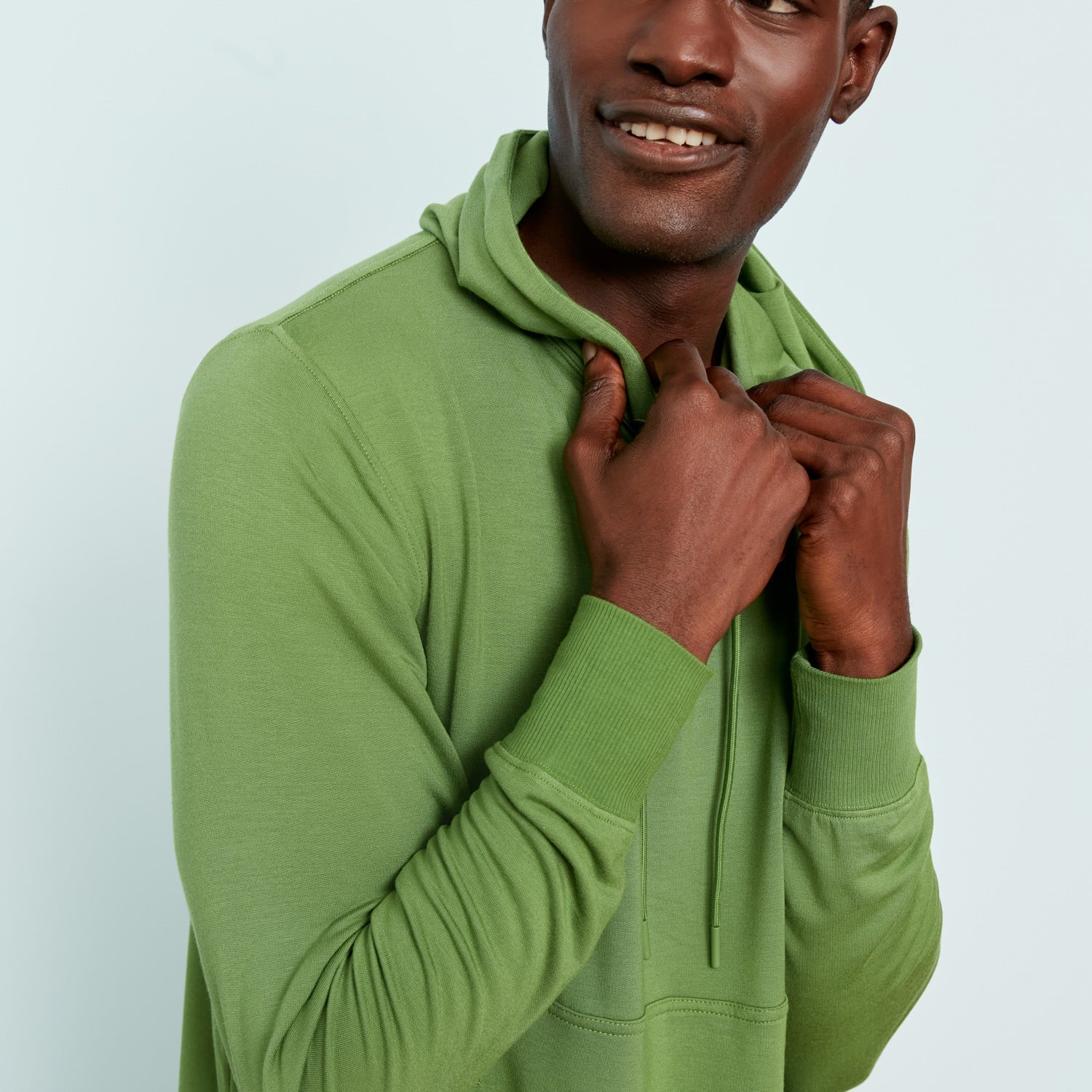 Lightweight Modal French Terry Hoodie | Cactus