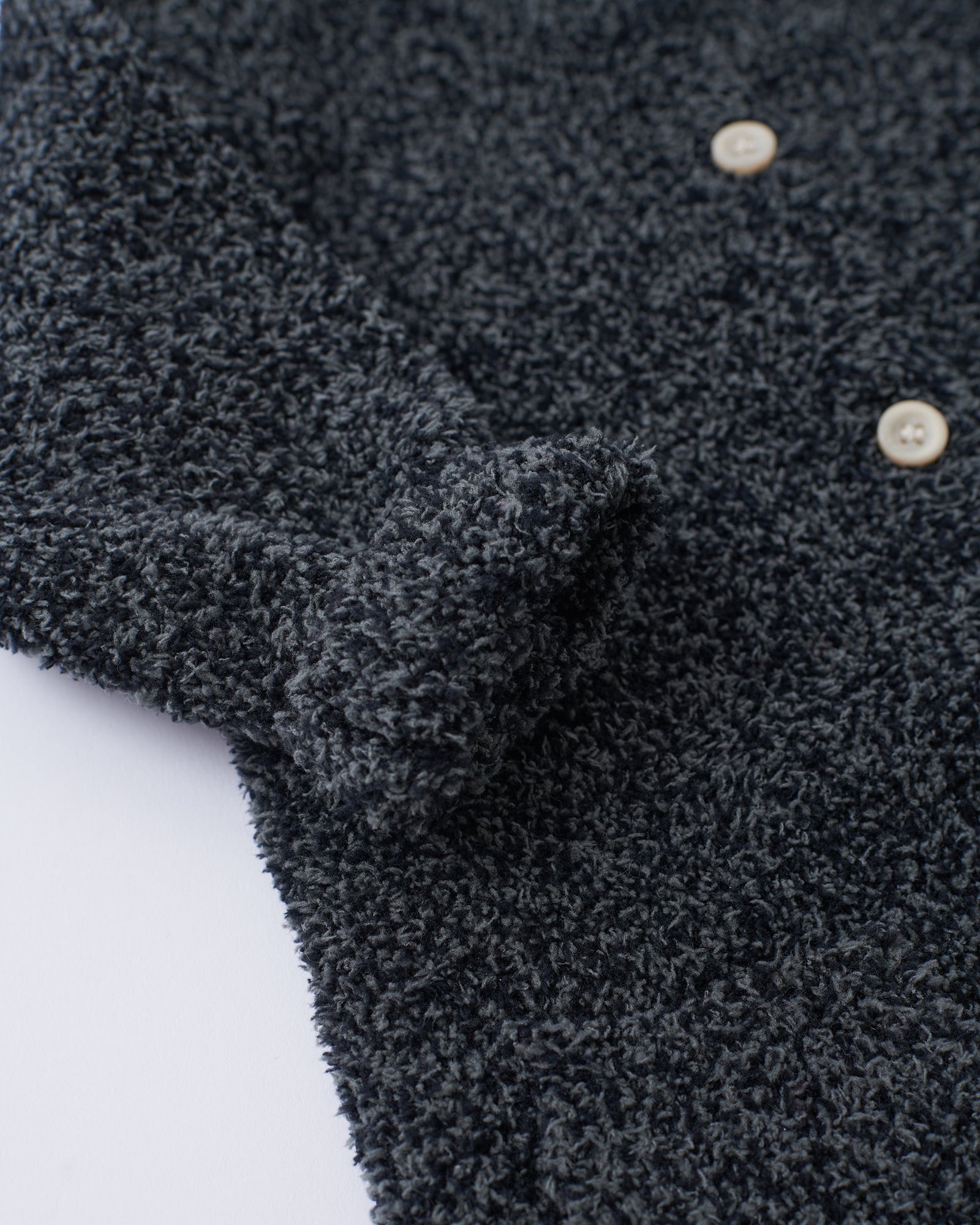Long Sleeve Jumpsuit - Fuzzy | Black Melange