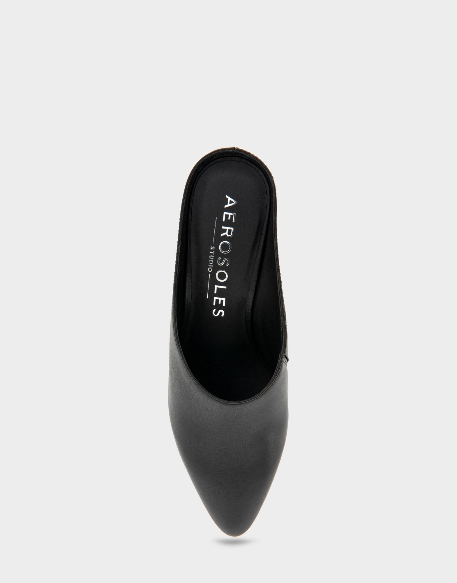 Camia Mule | Black Leather