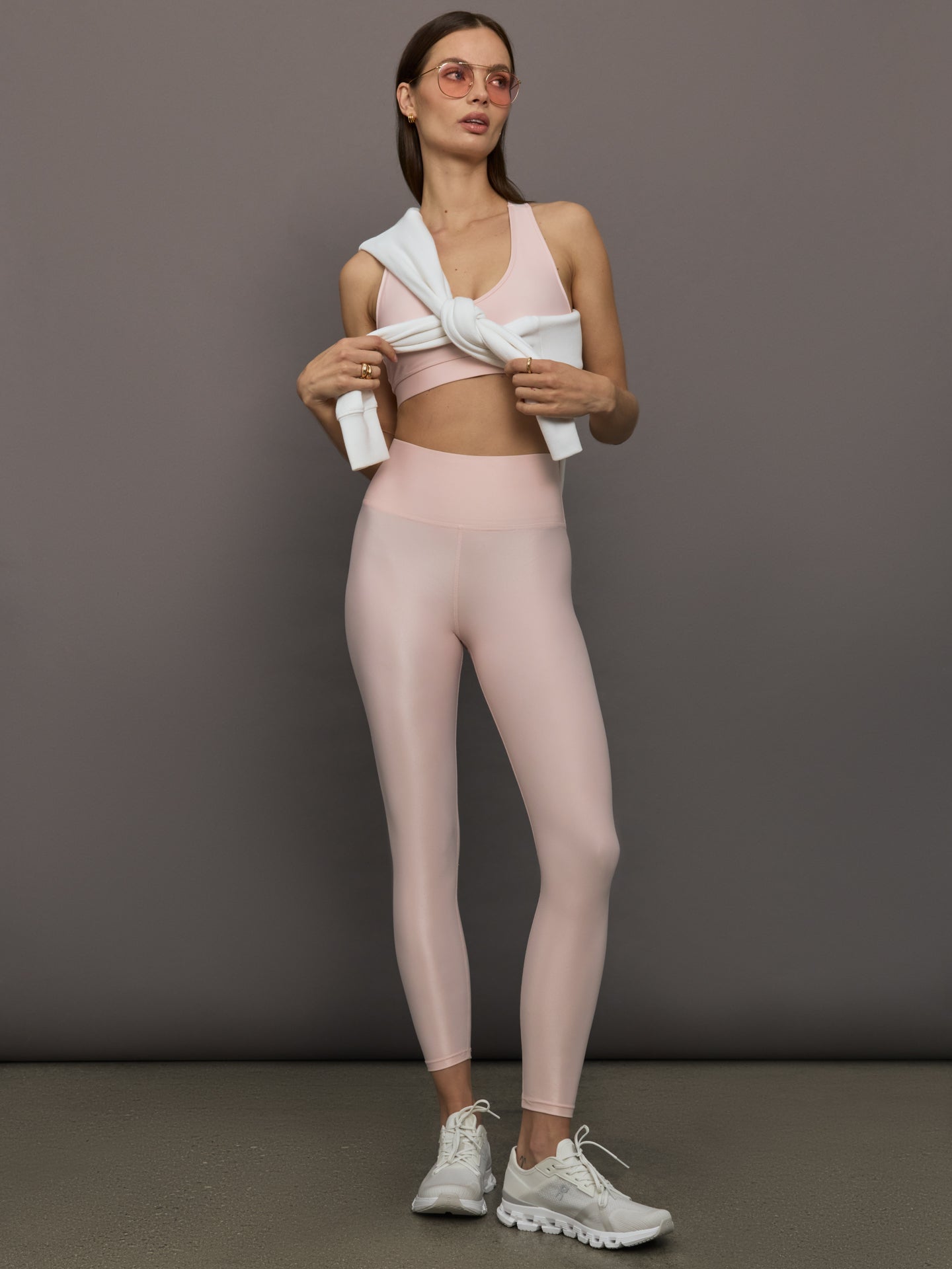 High Rise 7/8 Legging in Takara Shine | Lotus