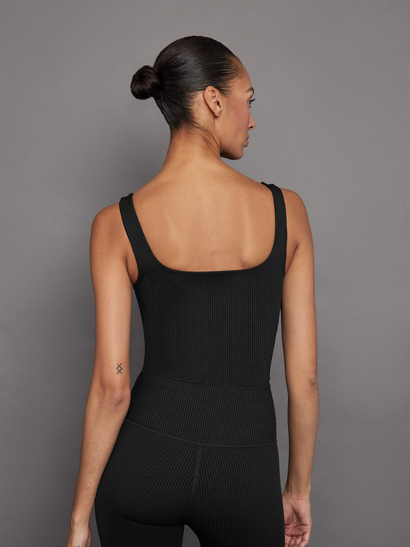 Ribbed Tank | Black