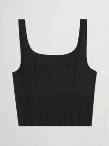 Ribbed Tank | Black
