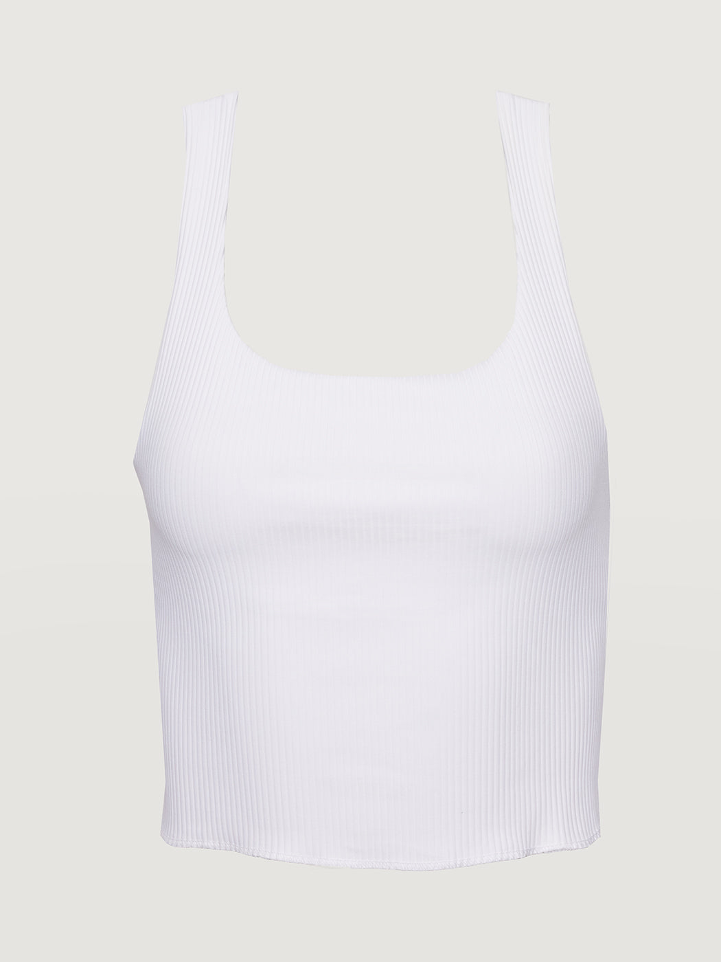 Carbon38 | Ribbed Tank | White