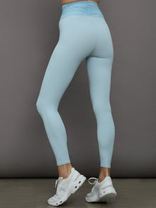 Carbon38 | Ruched Mesh Legging in Melt | Sky Blue