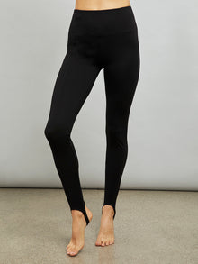 Carbon38 | PONTE STIRRUP LEGGING | Black