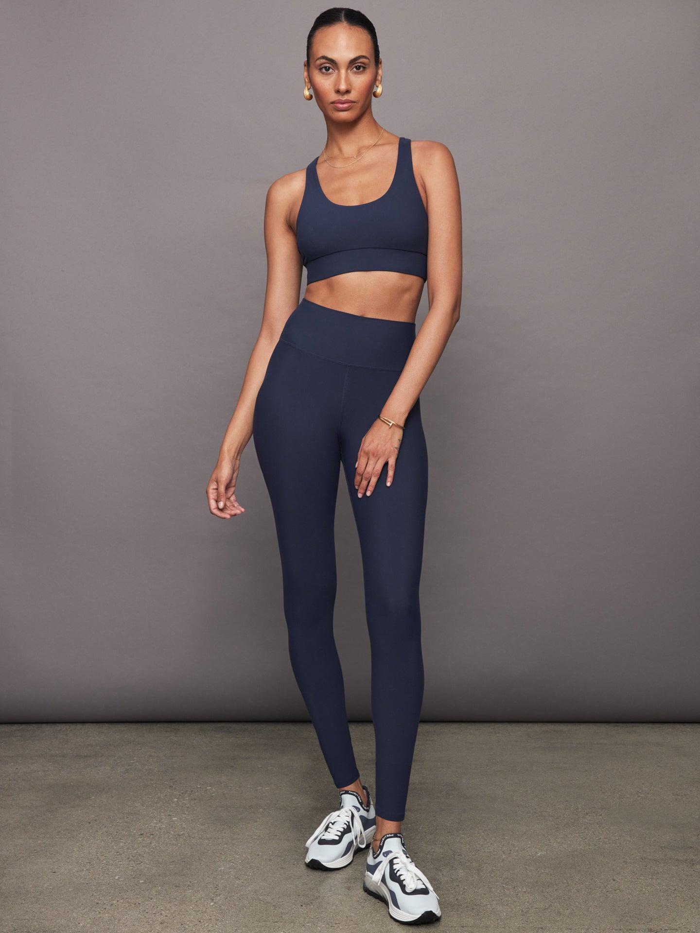 Carbon38 | Scoop Racerback Bra in Melt | Navy