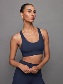 Carbon38 | Scoop Racerback Bra in Melt | Navy