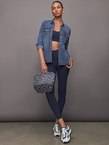 Carbon38 | Scoop Racerback Bra in Melt | Navy