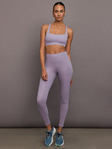 Racerback Bra in Ribbed Melt | Lavender Grey