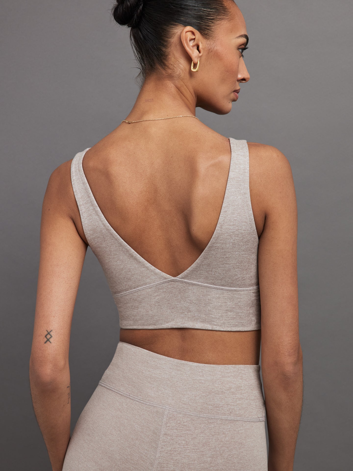 Wrap Bra in Heather Melt | Heather Oatmeal