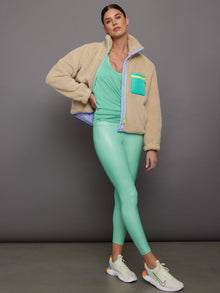 Carbon38 | Long RacerBack Tank | Wasabi